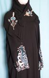 Abaya Dubai Black Sheela Abaya Embroidered #1965
